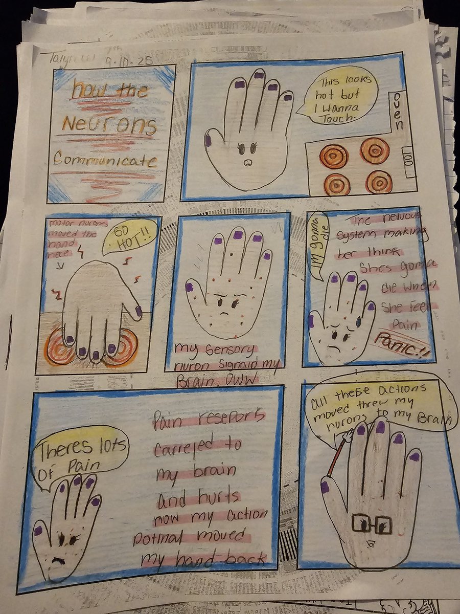 MrsWebstersRoom's tweet image. Give your students chances to be creative in #HistoryClass, you won&apos;t regret it!

Check these Neuron Coming Strips my @HumbleISD_AHS #Psychology students ts made last week. I was blown away by their efforts! It really gave them a chance to show off what they&apos;ve learned this unit!…