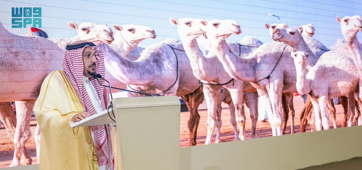 أمير القصيم يرعى حفل مزاد مدرج للإبل ويوجّه بإدراجه سنويًا ضمن روزنامة مزادات الإبل بالمنطقة
spa.gov.sa/N2404098
#واس_عام