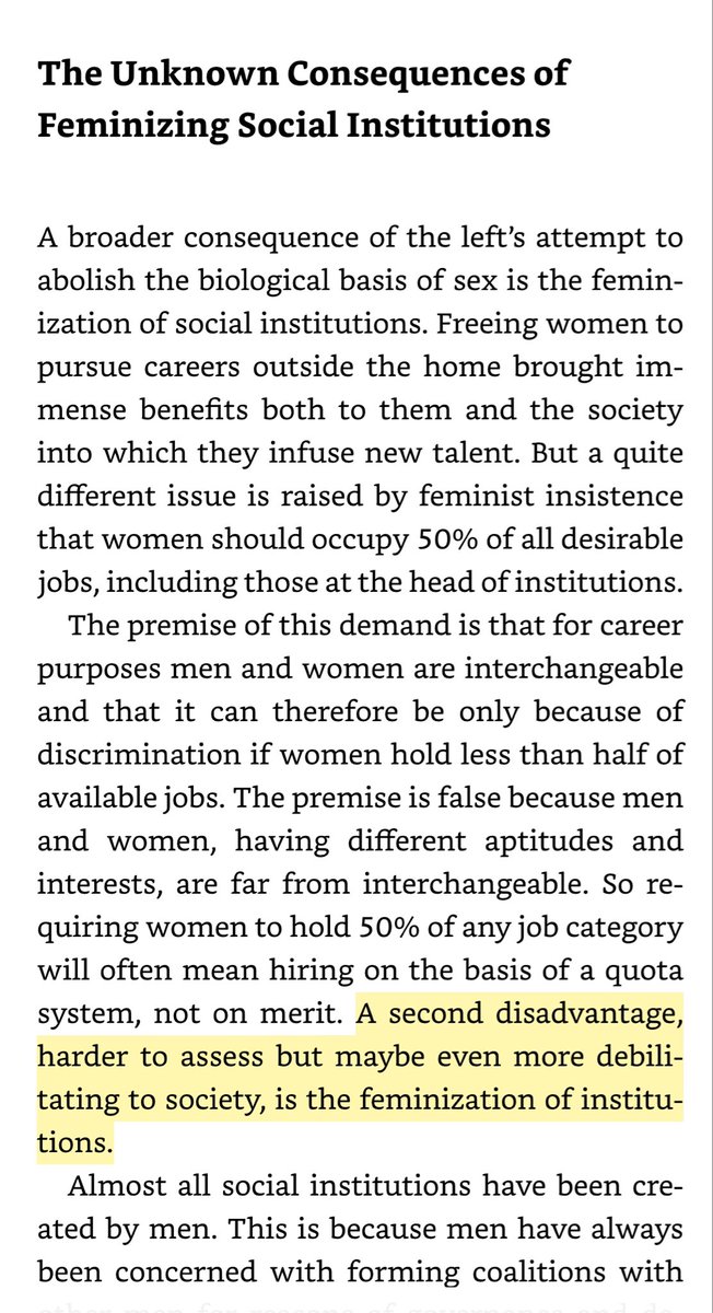 Science writer Nicholas Wade states the blunt truth: Letting women dominate our major social institutions is a radical experiment unprecedented in human history, with “unknown consequences.” (Are the consequences really unknown at this point?)
