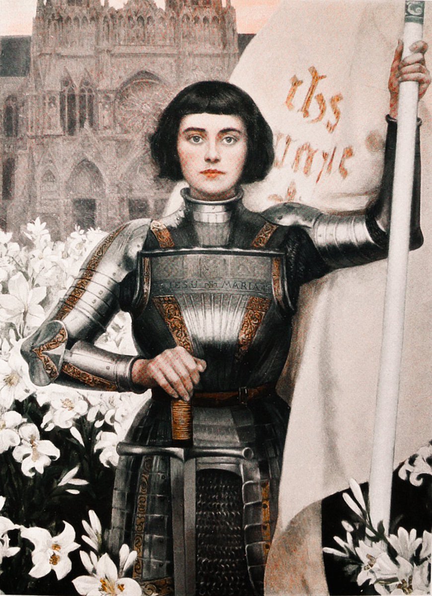 MilitesAeterni's tweet photo. France, once called the Eldest Daughter of the Church, consecrated to the Sacred Heart of Jesus and raised up by saints like St. Joan of Arc, St. Louis IX, and countless holy martyrs, has fallen into apostasy. Once she raised the banner of the Cross against her enemies, now she bows to the idols of secularism and surrenders to Islam without even raising a hand.

St. Joan of Arc was not raised up by God simply to win political battles. She was raised as a sign that God does not abandon His Church, even when her shepherds are weak. She fought not only against the English but for the preservation of Catholic France, for a kingdom that professed the Faith and held Christ as King. That mission has been betrayed by modern France, which exiled Christ from public life long before it surrendered to foreign occupation.

Our Lord Himself warns:
"But he that shall deny me before men, I will also deny him before my Father who is in heaven" (Matthew 10:33, Douay-Rheims).

France has denied Christ. The fruit is plain to see. The land of Clovis and Charlemagne has become a land of mosques, while her churches are turned into museums or desecrated nightclubs. God does not abandon, but He does chastise. This invasion is not merely political - it is a divine punishment for apostasy.

Yet let us remember: God is capable of raising up saints again. Just as Joan of Arc came when all seemed lost, God can send champions of the Faith if France, and indeed all Christendom, repents and turns back to Him. But without repentance, the nation is given over to its enemies.
