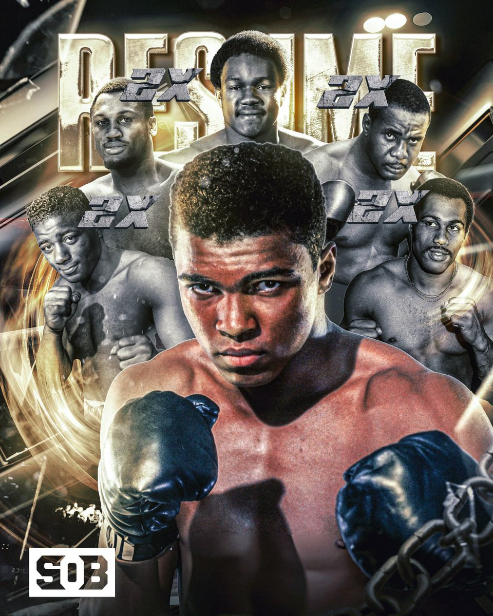 Source of Boxing (@sourceofboxing) on Twitter photo The ๐๐๐๐๐๐๐๐๐ resume of Muhammad Ali ๐
โซ๏ธ1960 Olympic Gold Medalist
โซ๏ธ3-Time Heavyweight World Champion
โซ๏ธWins over Sonny Liston (x2), Floyd Patterson (x2), Joe Frazier (x2), George Foreman, Ken Norton (x2), Earnie Shavers & more
โซ๏ธDefended the heavyweight title 19 The ๐๐๐๐๐๐๐๐๐ resume of Muhammad Ali ๐
โซ๏ธ1960 Olympic Gold Medalist
โซ๏ธ3-Time Heavyweight World Champion
โซ๏ธWins over Sonny Liston (x2), Floyd Patterson (x2), Joe Frazier (x2), George Foreman, Ken Norton (x2), Earnie Shavers & more
โซ๏ธDefended the heavyweight title 19