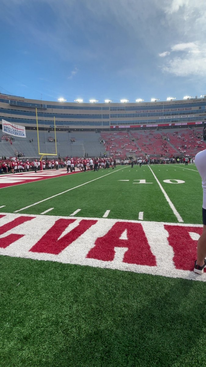 Had a great time at the Badger game, thank you for the hospitality. <a href="/BadgerFootball/">Wisconsin Football</a>