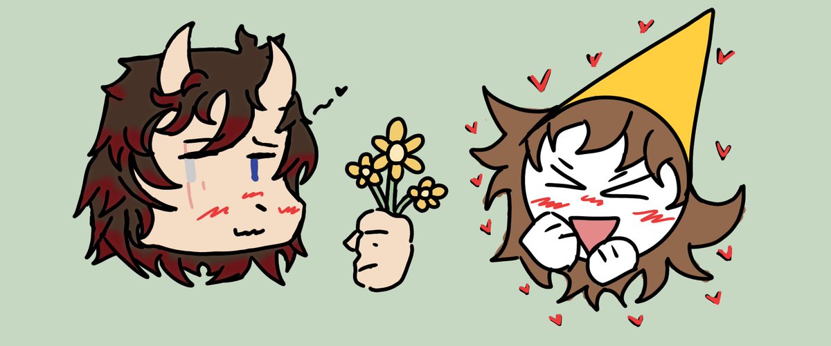 Leonior_6's tweet image. ¬Toma tus florecitas Hared :3
_
_
_
#glered #ship #mispapis