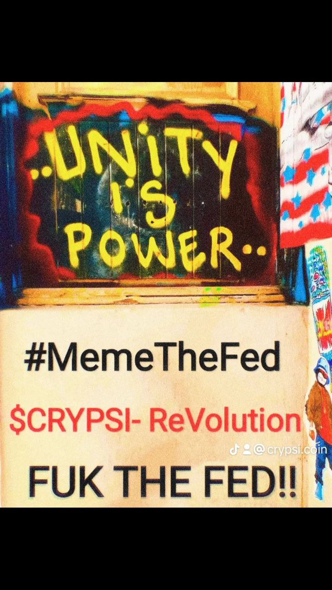 History + Meaning = $CRYPSI

Revolution Here to Save Crypto and the World.
 
With <a href="/CrypsiArt/">Crypsi</a> Strongly in support Of Bitcoin.

Let's moon With the Movement on SOLANA.

Community Thrives.

Website 
crypsicoin.com

Telegram 
t.me/crypsicoin

#Trump #Memecoin