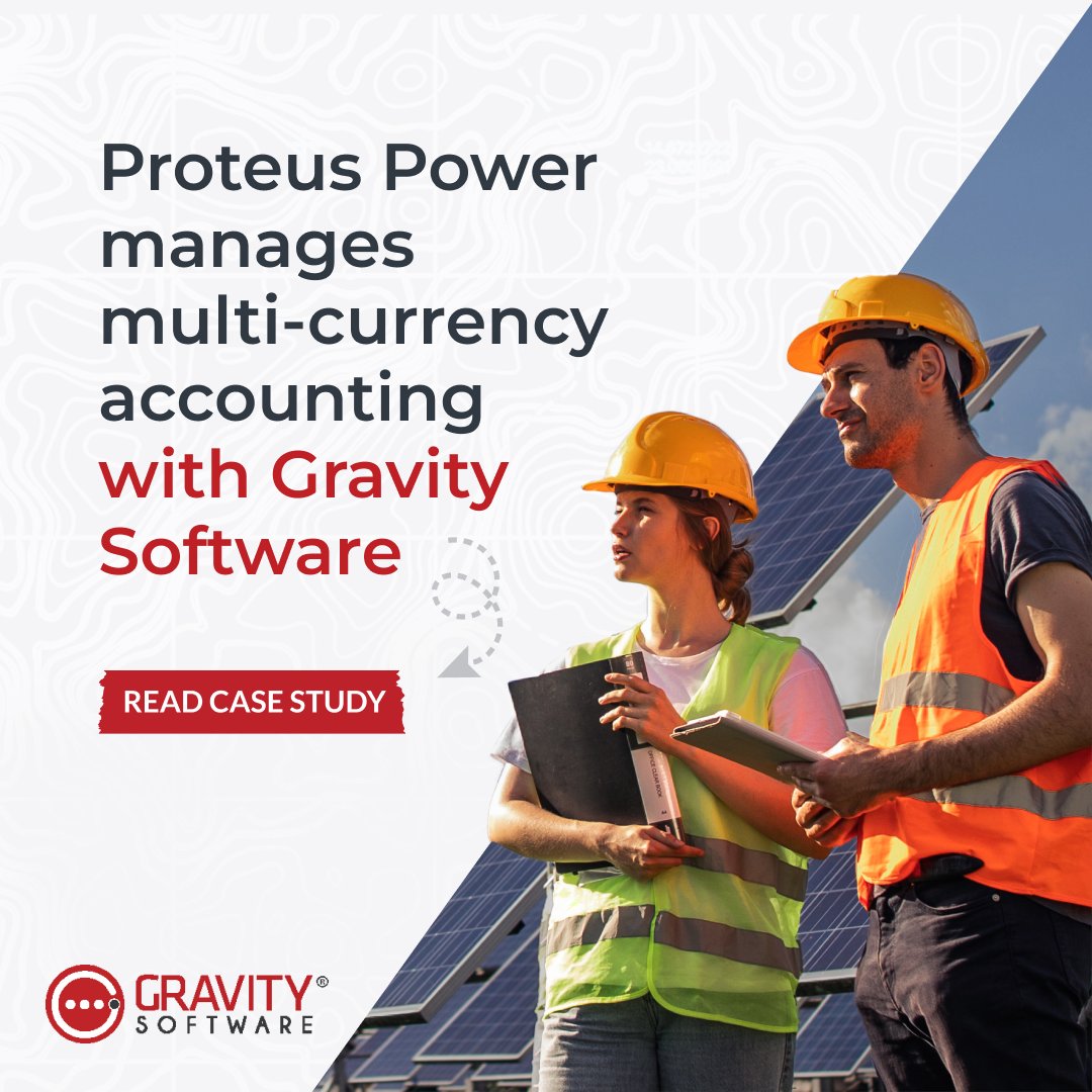 vsilvani's tweet image. Proteus Power needed GAAP-compliant multi-currency accounting. QuickBooks couldn’t keep up. Gravity Software delivered. 🌍⚡ bit.ly/41Uap6g

#RenewableEnergy #AccountingSoftware #MultiEntity #GravitySoftware
