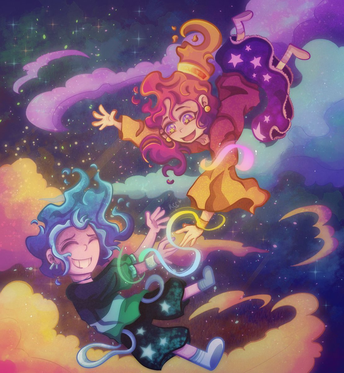 #cspcontest45

The stars are smiling 💫🌟

Program: Clip Studio Paint 

#digitalart #viral #illustration #stars #art #arte #originalcharacter #artwork