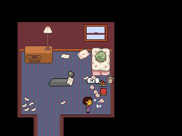 how much do yall wanna bet that behind the orange door is just sans's room