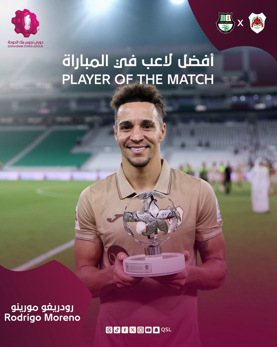 العائد من الاصابات يعود لمستواه المعهود في أول موسم له مع الريان 💪

#الريان #دوري_نجوم_بنك_الدوحة