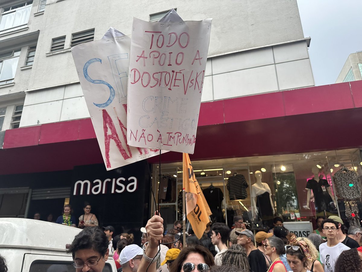 Na Paulista contra a PEC da Bandidagem. Sem anistia!