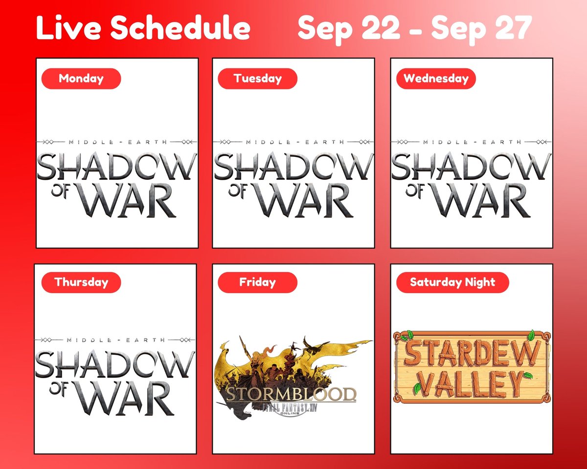 This week we teach Orcs the Magic of Friendship! On Friday we head to Doma for our 500th Quest in FFXIV! And on Saturday we're getting Married to Haley in Stardew Valley! Bring a wedding present, but keep in mind she hates everything!