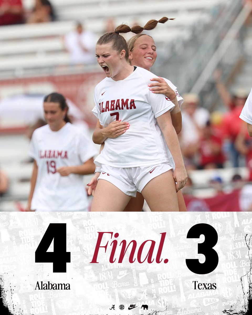 AlabamaSoccer's tweet image. Took down the Longhorns 😤

#RollTide