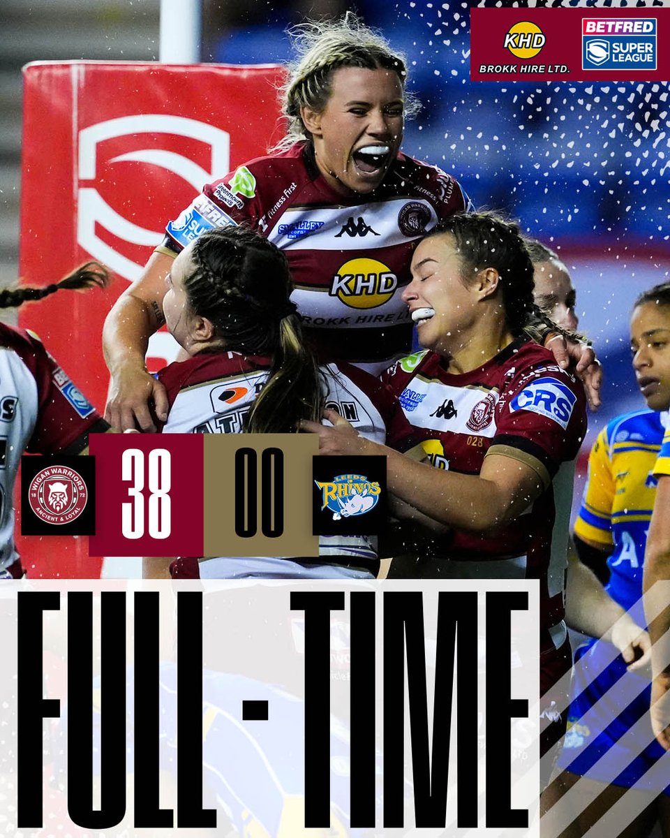 ⏱ 𝙁𝙐𝙇𝙇 𝙏𝙄𝙈𝙀

WIGAN WARRIORS WOMEN ARE OFF TO THE GRAND FINAL!

<a href="/KHDBrokkHire/">KHD Brokk Hire</a> | #WWRL