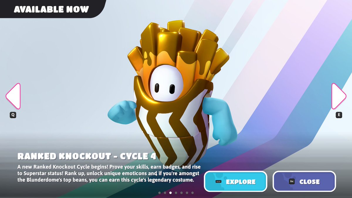 ReservedComic19's tweet image. Guess I will be playing Fall Guys for awhile until I get the golden fries...