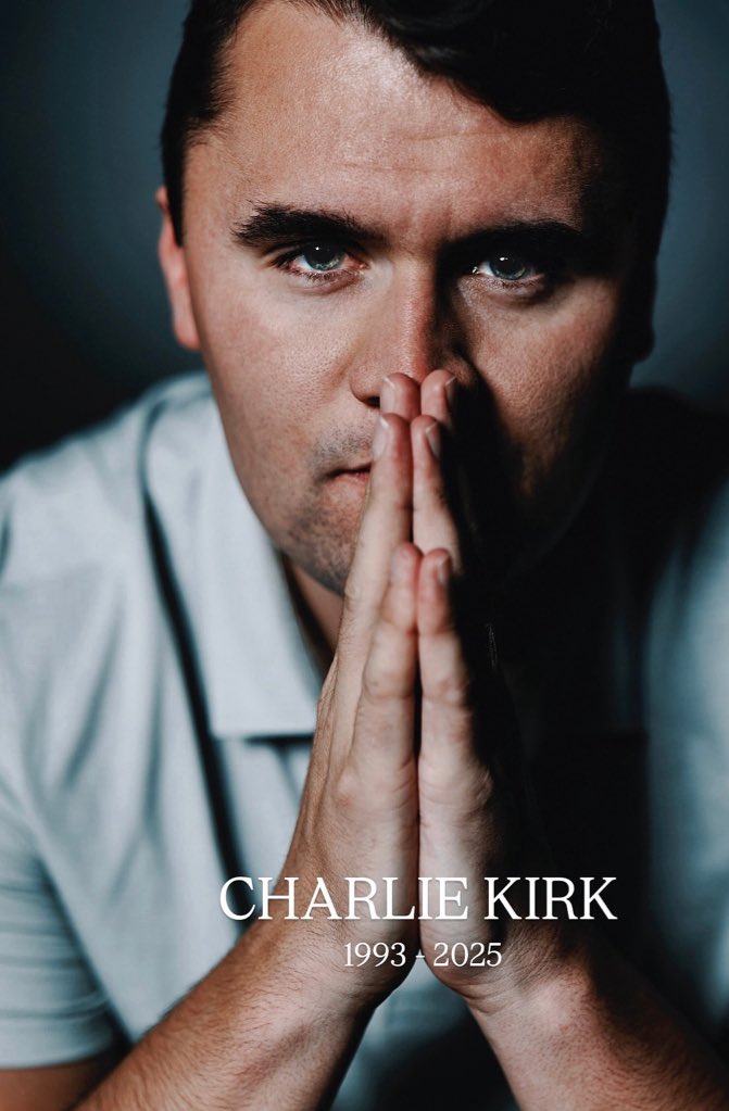 Honoring Charlie Kirk today, his faith, fight, and legacy live on.

 From Turning Point USA to millions inspired, he stood bold at 31. Rest in power, Charlie. 

We’ll keep the torch burning

Drop a 🕊️ in memory of Charlie Kirk