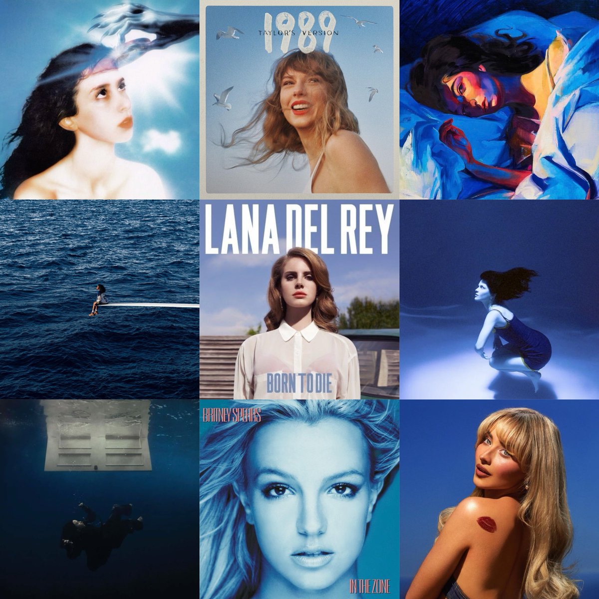 taylanasfavs's tweet photo. remove one blue album from each row https://t.co/EH9DnD4gKY