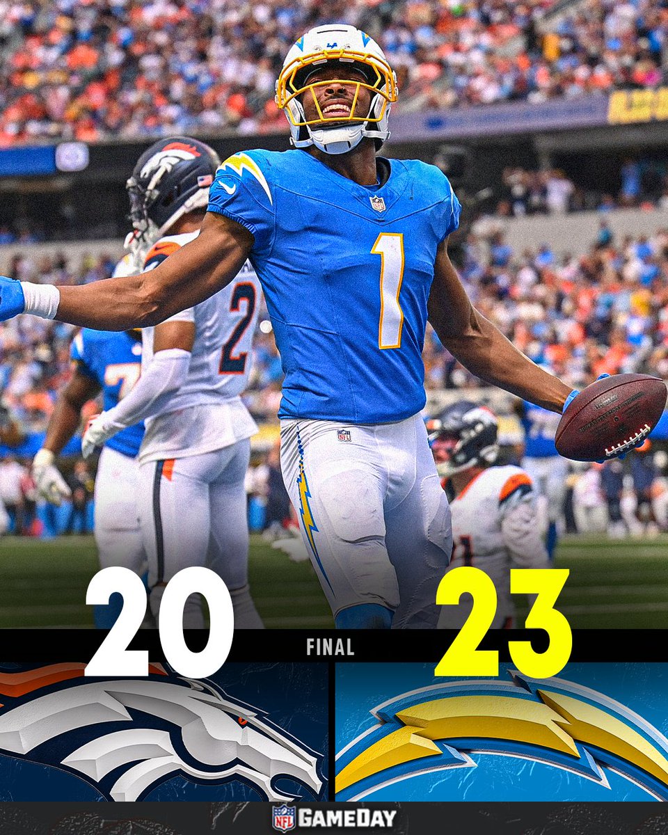 NFLGameDay's tweet image. 3 Divisional games✅
3 Wins✅

DENvsLAC | #BoltUp