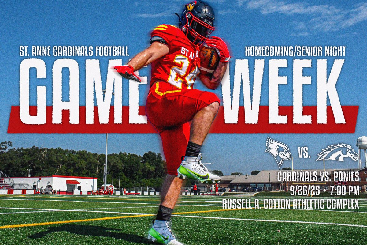 𝙃𝙤𝙢𝙚𝙘𝙤𝙢𝙞𝙣𝙜 𝙜𝙖𝙢𝙚 𝙬𝙚𝙚𝙠 🐦🏈

We host South Fork under the lights on Friday!  We hope to see you all there!

#CardinalCulture