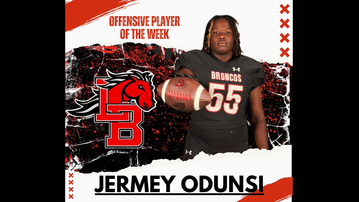 OFFENSIVE PLAYER OF THE WEEK!!!

Jermey Odunsi!!!

#Lside

<a href="/MISDathletics/">MISD Athletics Dept.</a>