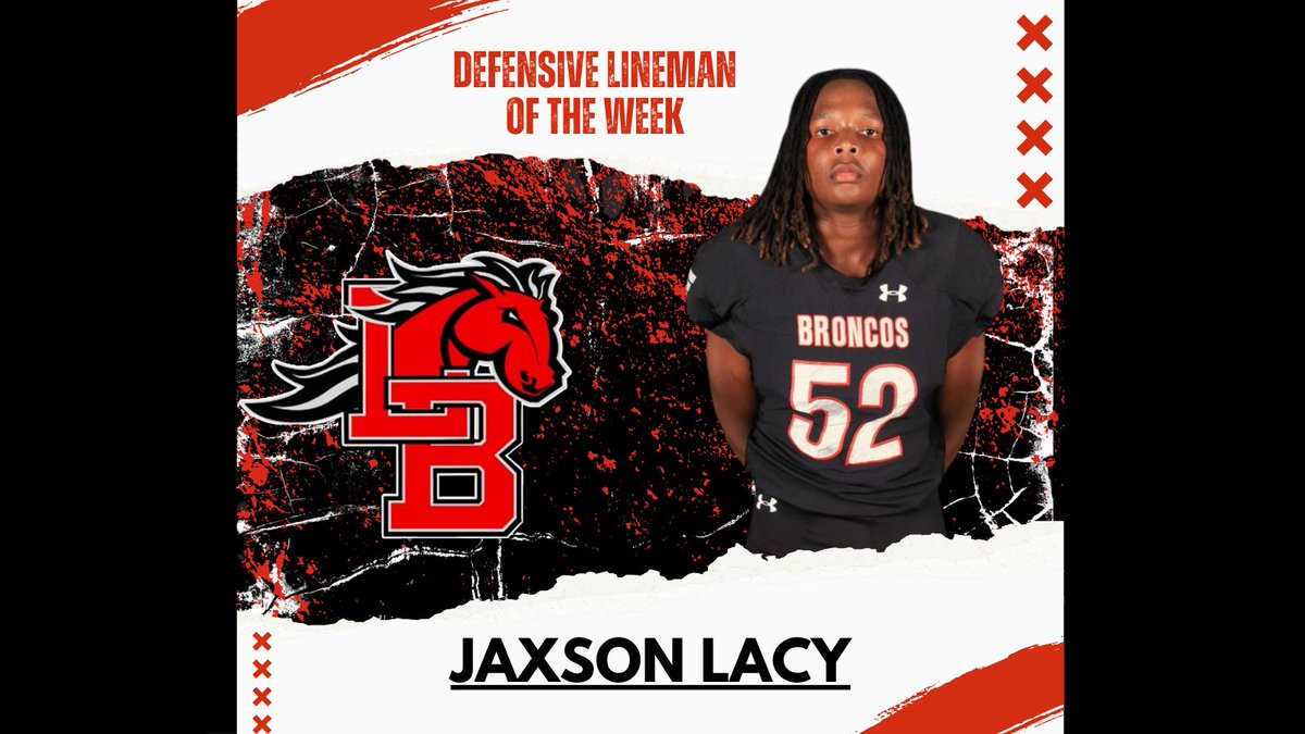 DEFENSIVE LINEMAN OF THE WEEK!!!

Jaxson Lacy!!!

#Lside

<a href="/MISDathletics/">MISD Athletics Dept.</a>