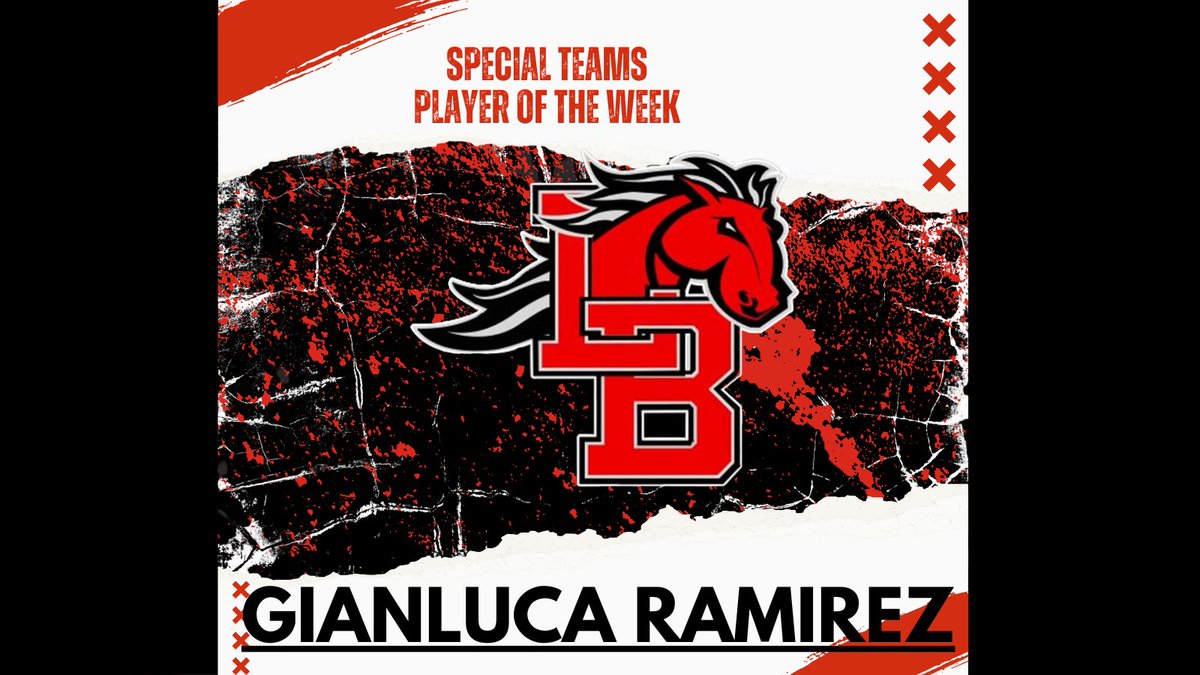 SPECIAL TEAMS PLAYER OF THE WEEK!!!

Gianluca Ramirez!!!

#Lside

<a href="/MISDathletics/">MISD Athletics Dept.</a>