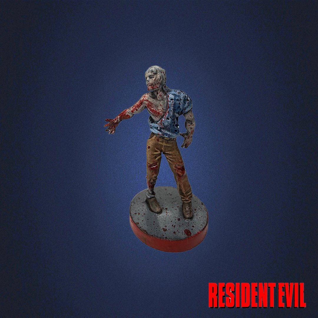 RiftOut's tweet image. Resident Evil 3 Boardgame another zombie painted