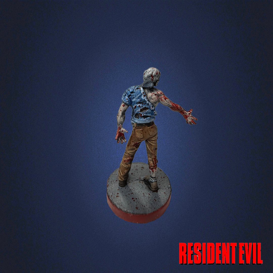 RiftOut's tweet image. Resident Evil 3 Boardgame another zombie painted