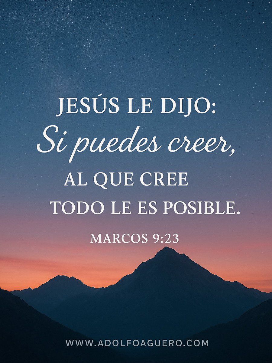 Ayúdanos a creer…
a tener más #Fe