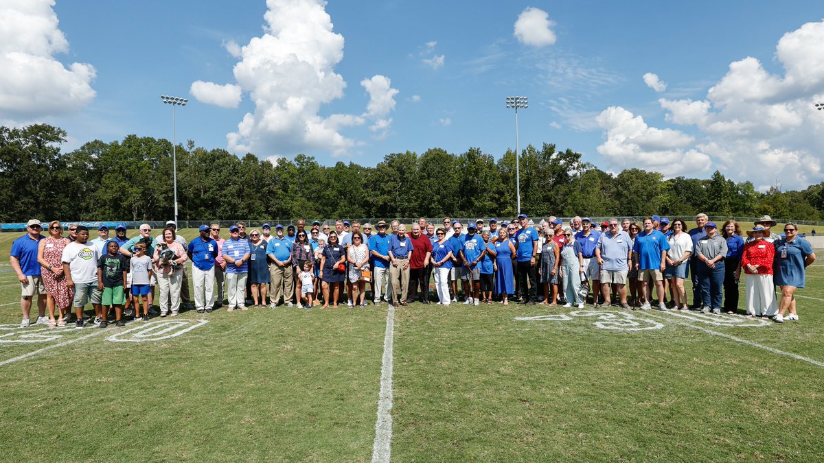 Yesterday, we were honored to recognize members of the 1977, 1978, &amp; 1979 PC Football Teams!

Those teams accomplished 26 total wins, at least a share of two SAC Championships (7-0 conference record in '79), and an appearance in the NAIA Playoffs

#GoBlueHose
