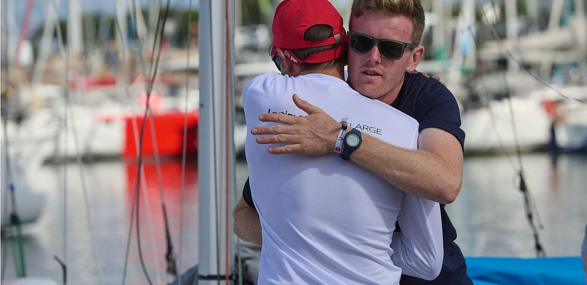 Départ de la #minitransat2025 ce dimanche ! Mark est actuellement 28è/90 au général, à environ 2 miles du leader ! 12è en série ! Belle mer et bon vent ! #EXID-CD @CharlesKergaravat #lorient #ireland #bretagne