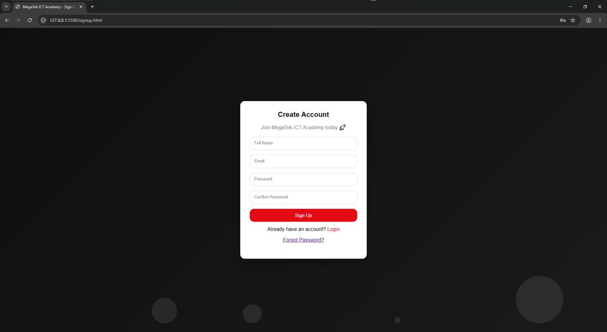 danielcreativss's tweet image. Even though I’m a graphic designer 🎨, I still know how to run some code 💻. Just built a Create an Account page using only HTML &amp;amp; CSS on VS Code. 🔥 #CodeNewbie #WebDev #DesignAndCode