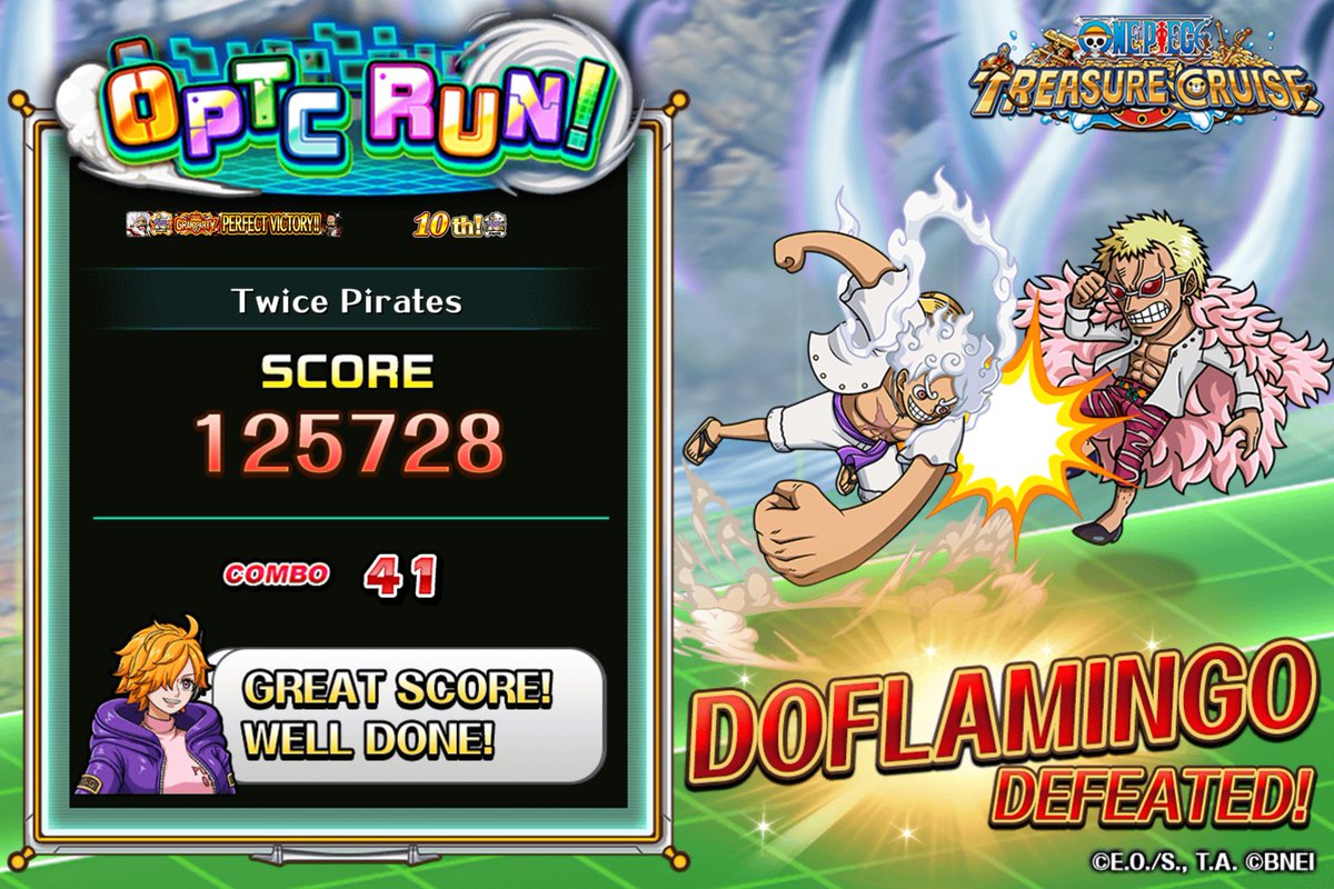 jessierobert's tweet image. Challenging #OPTCRun right now! 
Obtained Score: 125728
Max Combo: 41

Play from here!
trecru-ww.channel.or.jp/invite/en?id=9…
