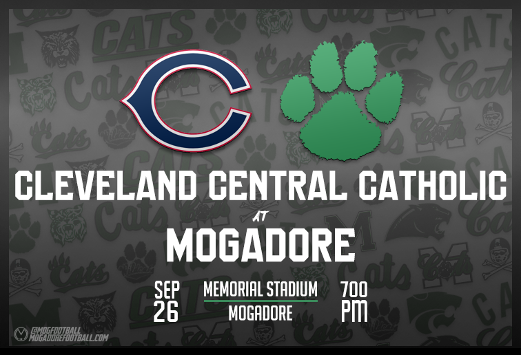Mogadore is home again this week to face the Cleveland Central Catholic Ironmen. CCC is 3-2 out of Division 3, Region 10.