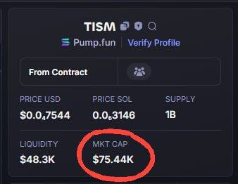 OptiCoode's tweet photo. $TISM  13x 🐬 
https://t.co/fqcHNG19Rg 
#MemeCoin #pumpfun #CryptoCommunity https://t.co/2F0FJ2VL2x