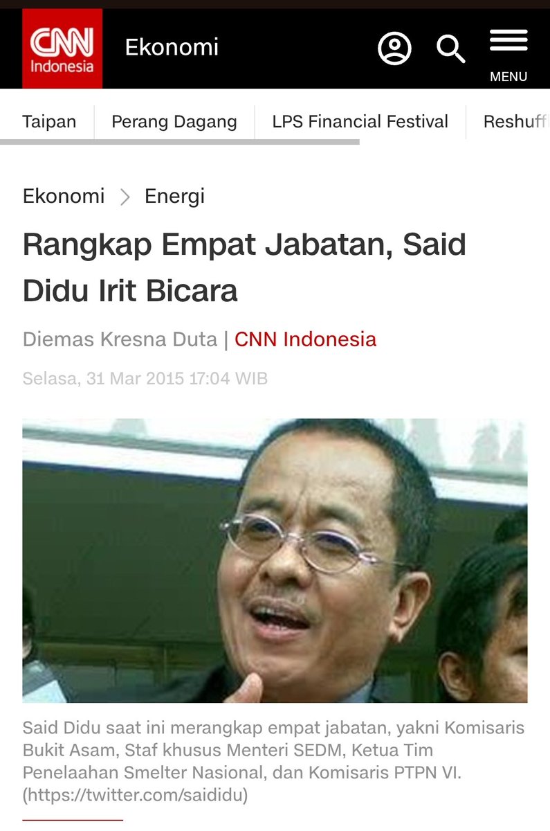 Aida Novita (@periferutama) on Twitter photo <a href="/msaid_didu/">Muhammad Said Didu</a> Yg rusak negara ini lu dkk. Pengen jabatan samle mati. <a href="/msaid_didu/">Muhammad Said Didu</a> Yg rusak negara ini lu dkk. Pengen jabatan samle mati.