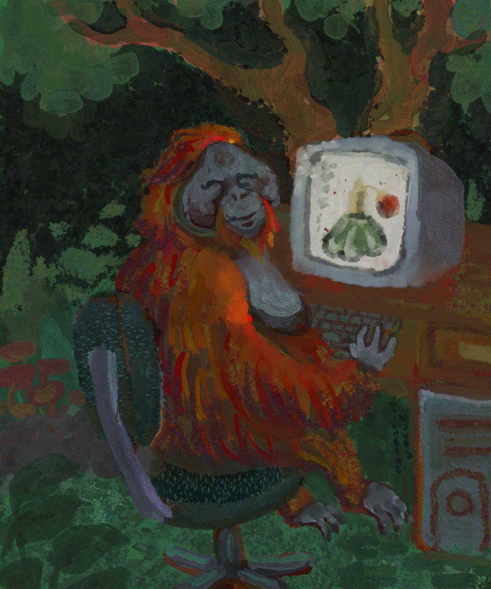 guilhernunes_'s tweet photo. orangutan buying a perfume online on sale without having gone to smell it in the store first https://t.co/3geK3TGjH9