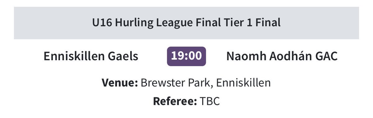 Good luck to our U16 squad &amp; management tomorrow night in the Tier 1 League Final. Let's get out and show our support to the lads ⚫️🟡