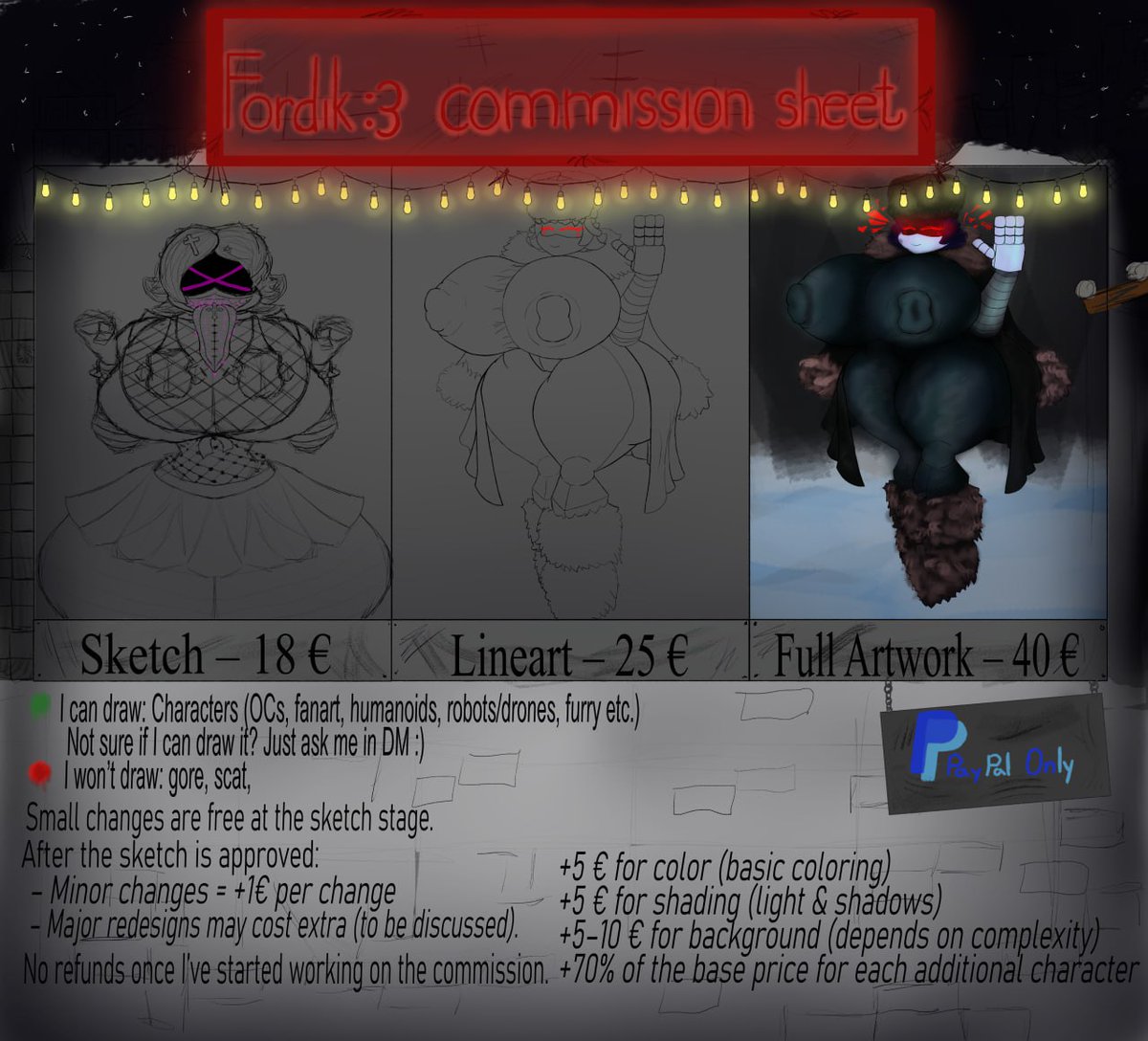 ForfallM43005's tweet image. Well, also, due to changes in my life, I needed money, so I would be glad if you take the Commission, thank you very much to everyone who is interested  ^-^