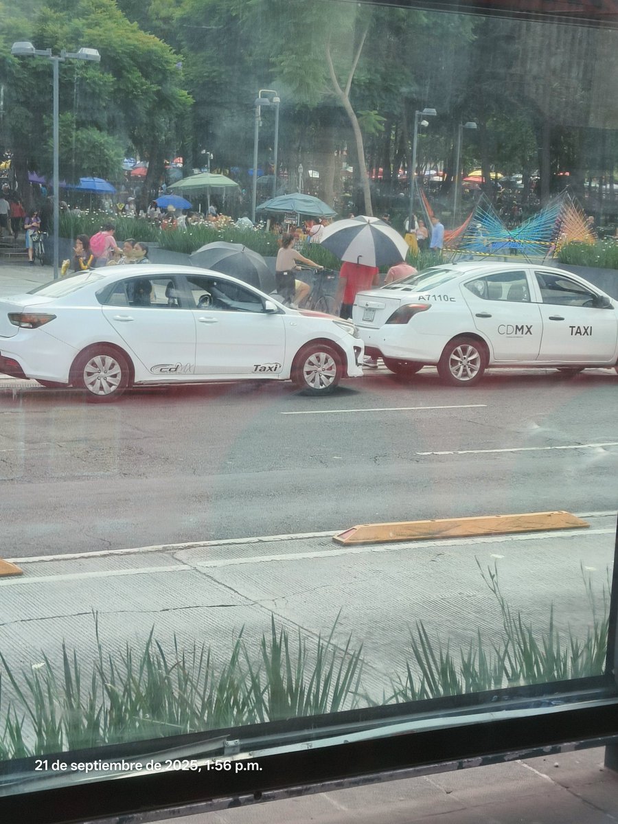 Taxis pirata, sin número de identificación placa alterada o sin placa y estacionados en disco restrictivo en av. Hidalgo y Ángela Peralta #CentroHistórico <a href="/AlcCuauhtemocMx/">Alcaldía Cuauhtémoc</a> #CDMX <a href="/UCS_GCDMX/">Unidad de Contacto del Secretario SSC CDMX</a> <a href="/LaSEMOVI/">Secretaría de Movilidad CDMX</a> <a href="/PabloVazC/">Pablo Vázquez Camacho</a> <a href="/HectorUlisesGN/">Héctor Ulises García Nieto</a> <a href="/VigimoviCDMX/">VigiMoviCDMX</a> <a href="/turismocdmx/">Secretaría de Turismo de la Ciudad de México</a> extorsión a turistas.
