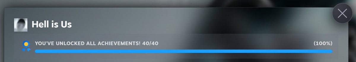 With 56 hours played I have finished Hell is Us and completed all achievements! I'll publish my ~3000 word review tomorrow. Hell is Us is definitely in my top 5 this year. An absolute masterpiece!

Thank you <a href="/theroguefactor/">Rogue Factor</a> for making this amazing game! #hellisus #hellisusgame
