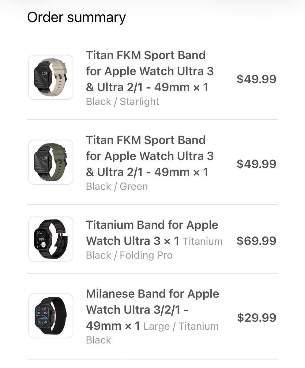 TechOutonYT's tweet image. Huge shoutout to @UltraSupply_Co for sending over some bands for the #AppleWatchUltra3 I use the natural titanium one and will now have black to match the new watch! collabs.shop/iezskf
