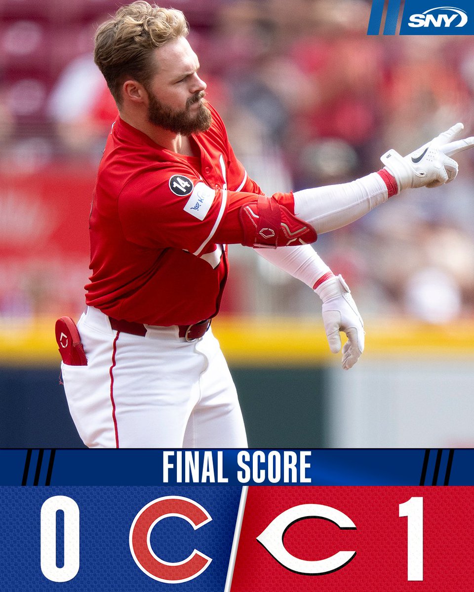 The Reds have defeated the Cubs.

The Mets are out of a playoff spot with six games to play.