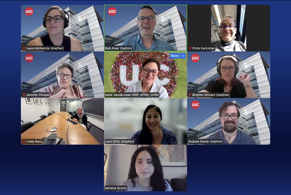 UIC_Simulation's tweet image. “The value of role-playing and muscle memory can’t be overstated.” —Participant, Virtual Rehearsal for Authenticity. Closing out #HealthcareSimulationWeek 2025 with gratitude for all who shared their voices. #HcSimWeek25 #RehearsalForAuthenticity #SimulationEducation @uicdme