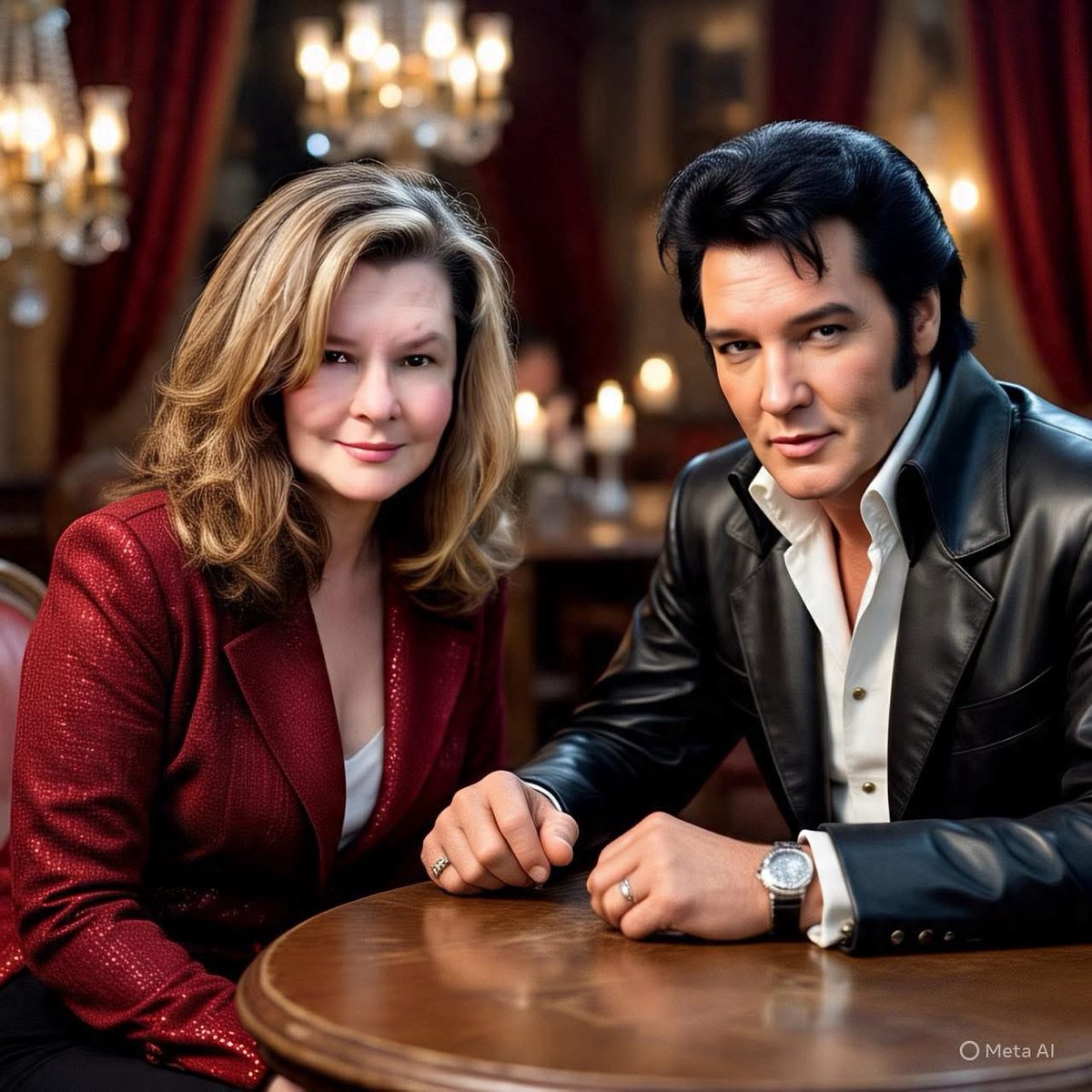 bonbonsandbooks's tweet image. #Elvis &amp;amp; I lol 😂 ty fb #aigenerated #graphicart #epfan #graceland #elvispresleyfan #elvispresley 💜