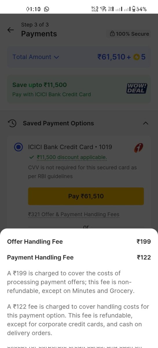 MSNAVEENKUMAR19's tweet image. @flipkartsupport &quot;Bought a TV and noticed extra charges I wasn’t expecting, Can someone explain why these fees are applied? 199+ 122 #HiddenCharges  #CustomerQuery @jagograhakjago