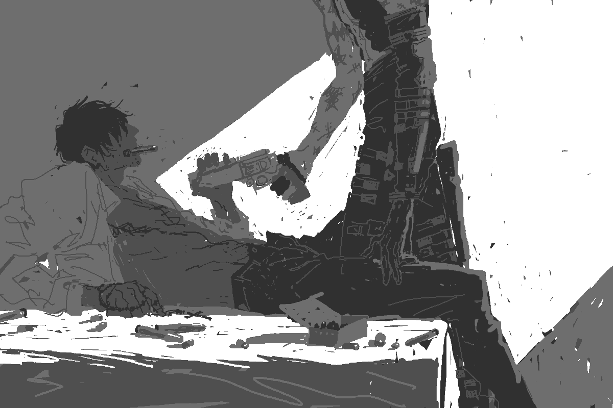 amphibianshaped's tweet image. roulette #trigun #wv #vw