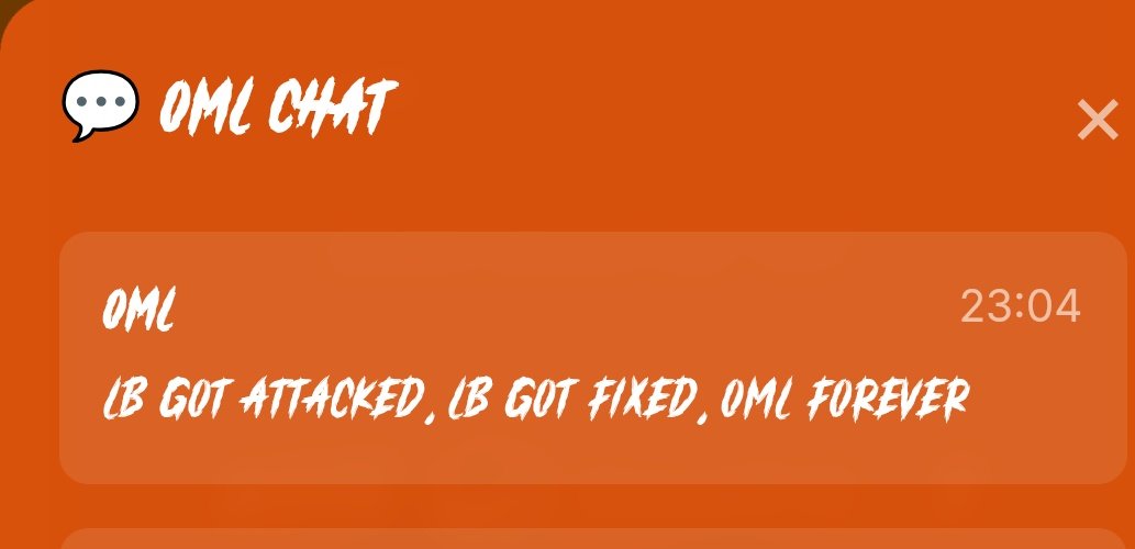 New message broadcast:

Lb got attacked, lb got fixed, <a href="/__O_M_L__/">OML</a> forever