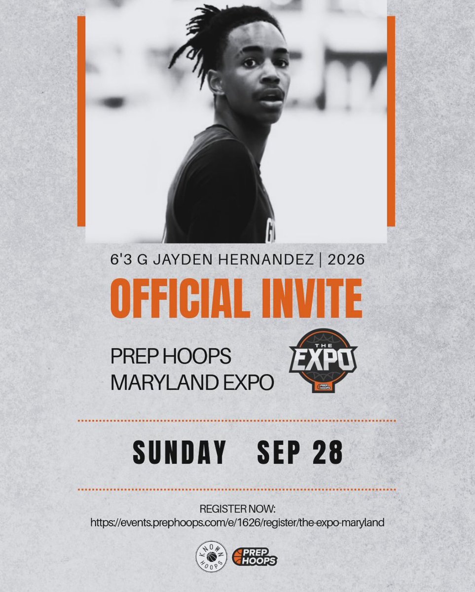 Thank you <a href="/PrepHoopsMD/">Prep Hoops Maryland</a> for the official invitation to the Maryland Expo. Very much appreciated