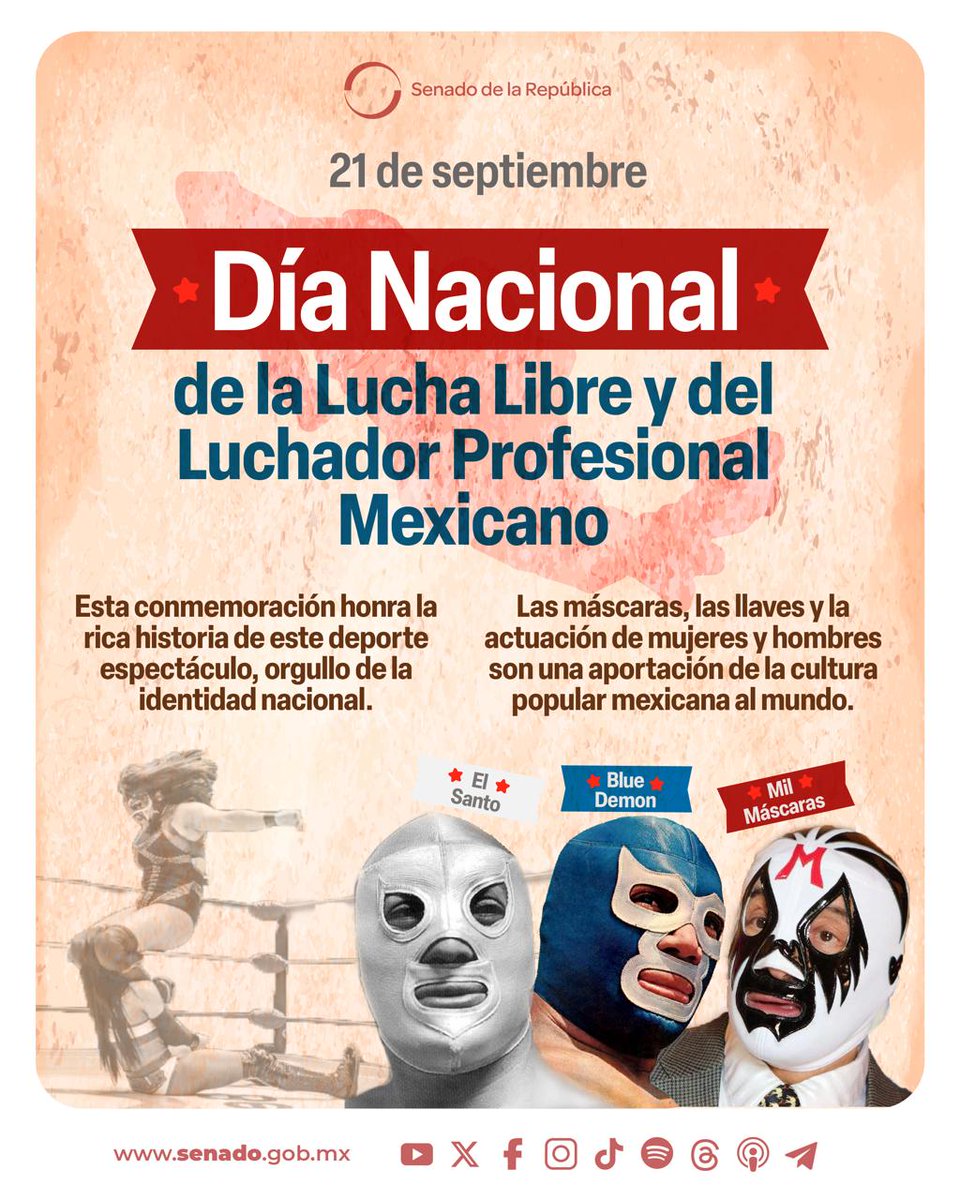 Este 21 de septiembre celebramos el Día Nacional de la Lucha Libre y del Luchador Mexicano, tras 92 años atrás en 1933 abrir sus puertas la <a href="/Arena_MX/">Arena México</a>  la cuna de esta pasión mexicana junto a la Arena Coliseo.