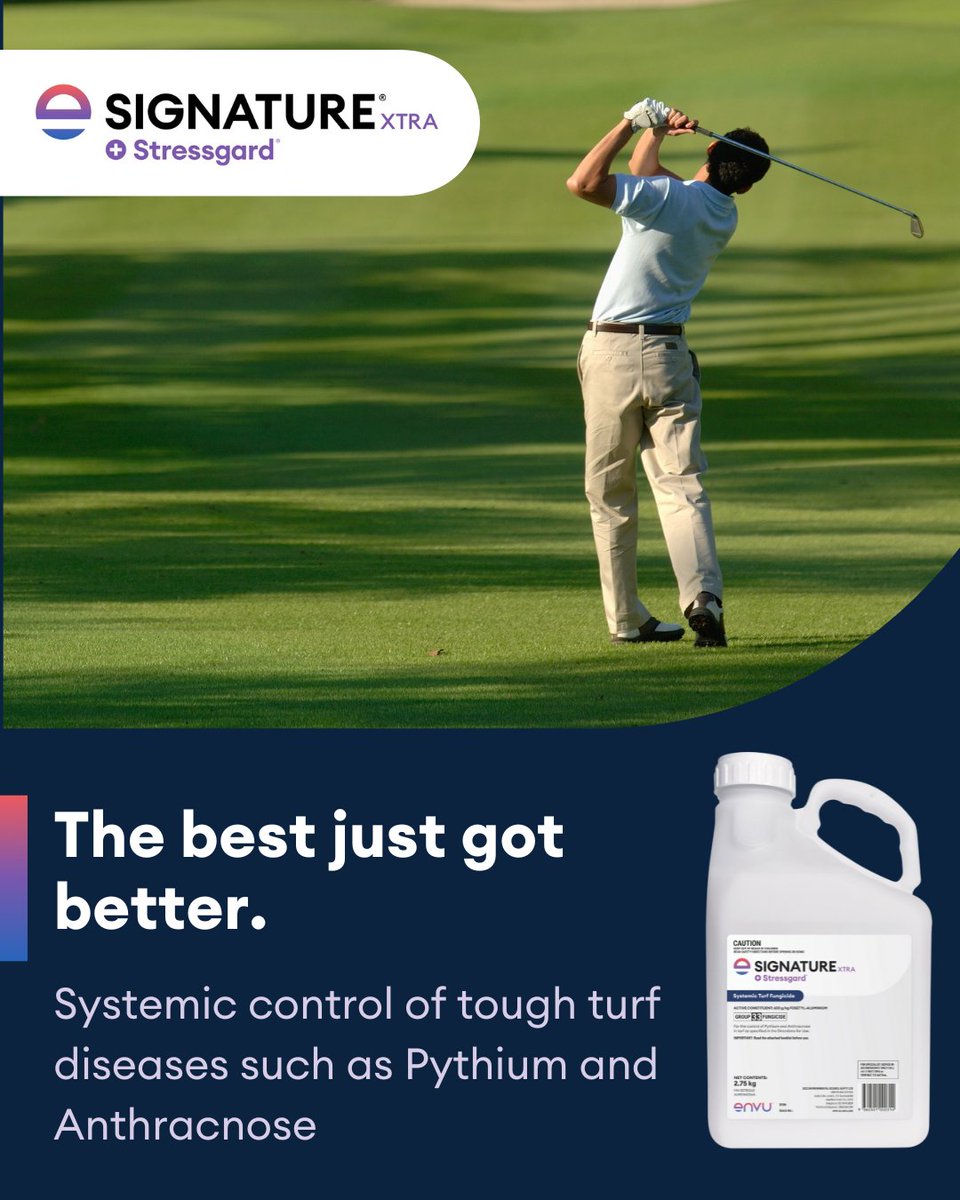 🛡️ Your Turf's Best Defense: Signature Xtra Stressgard® is more than a fungicide – it’s a complete turf health solution. Find out more: go.envu.com/SignatureXtra