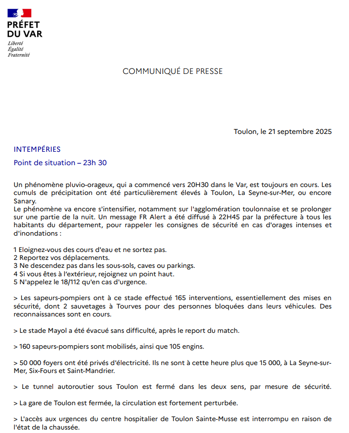 Préfet du Var tweet media